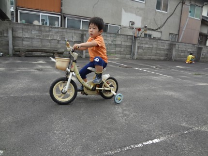 自転車に乗れるようになった！